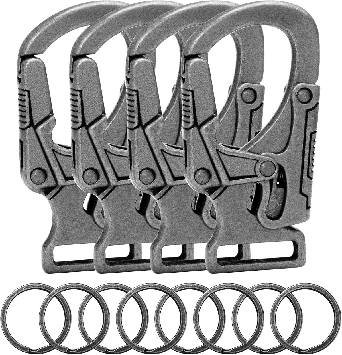 Ahiller Carabiner Clip, Dual Lock Keychain for Daily Use