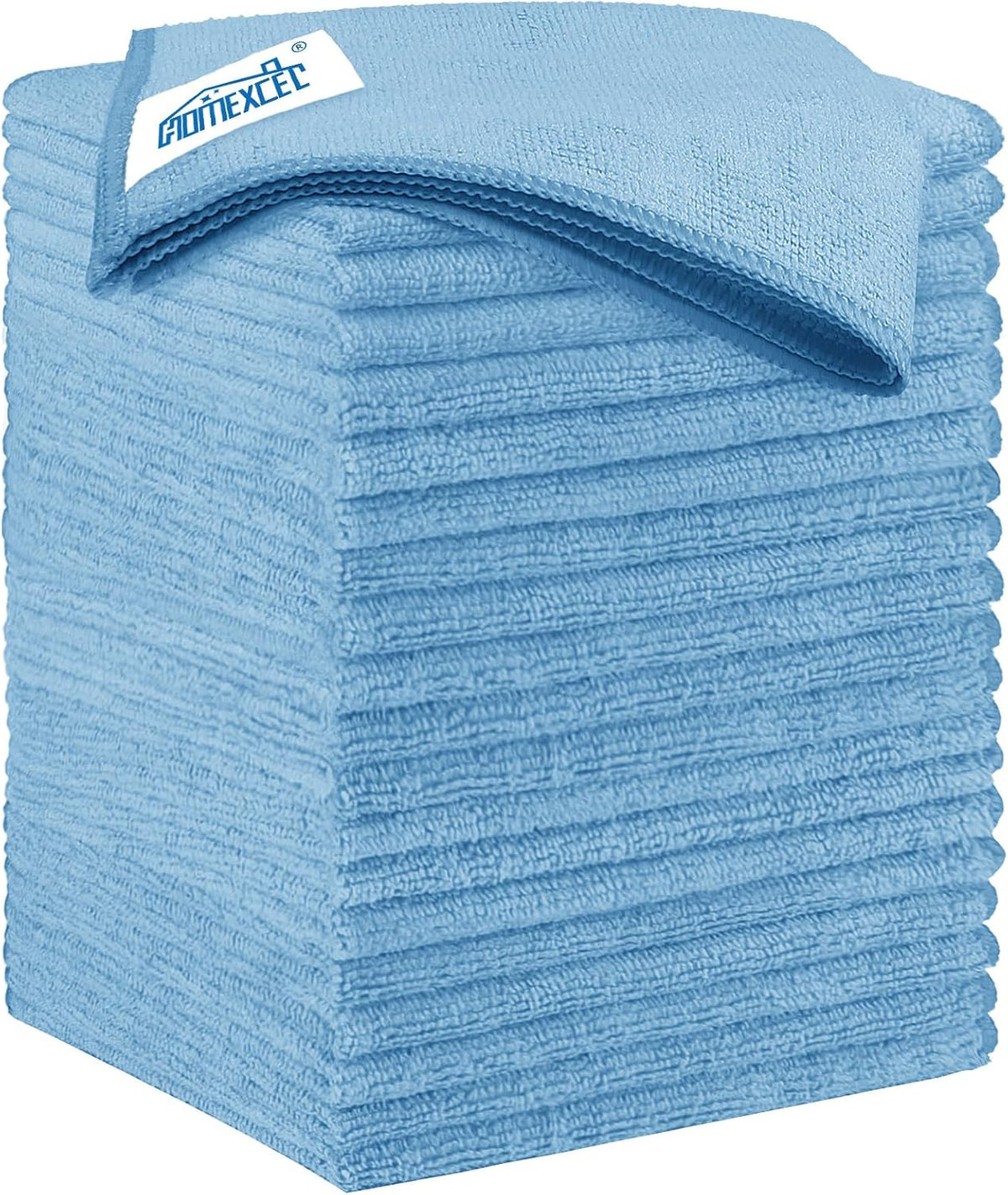 HOMEXCEL Grey Microfiber Cleaning Cloth 50 Pack, 12.5 x 12.5 inch Microfiber Towels for Cars, Ultra Absorbent Car Washing Cloth, Lint Free Streak Free Cleaning Rags for Car, Kitchen, and Window