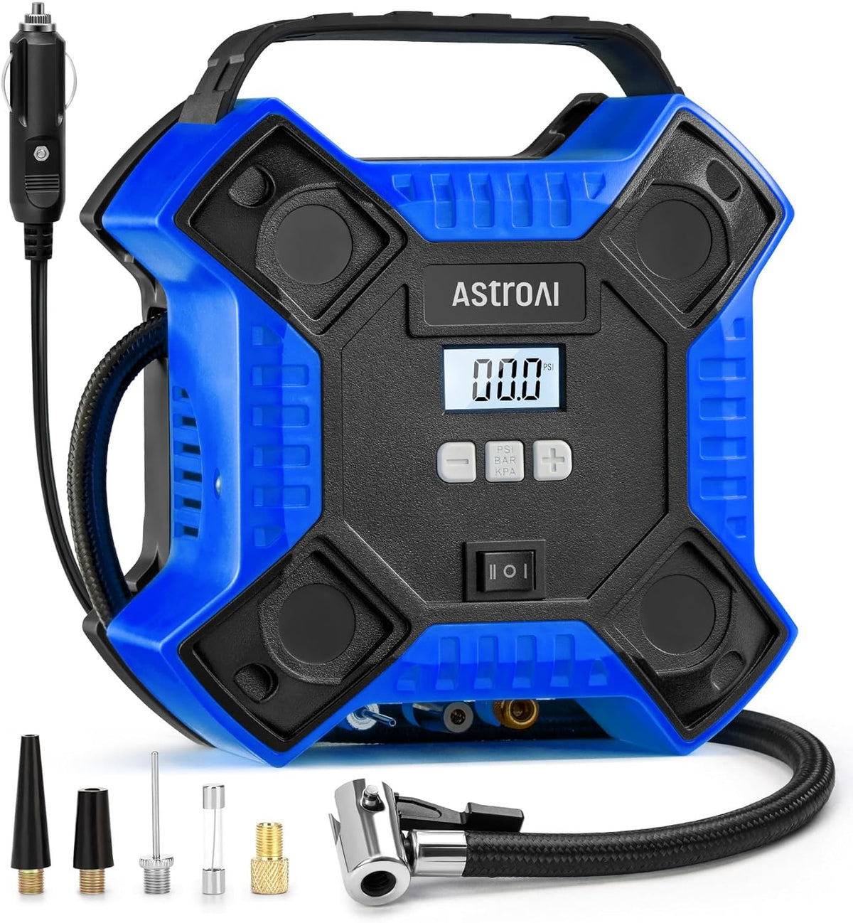 AstroAI 160PSI Tire Inflator Portable Air Compressor 12V DC Metal Cylinder