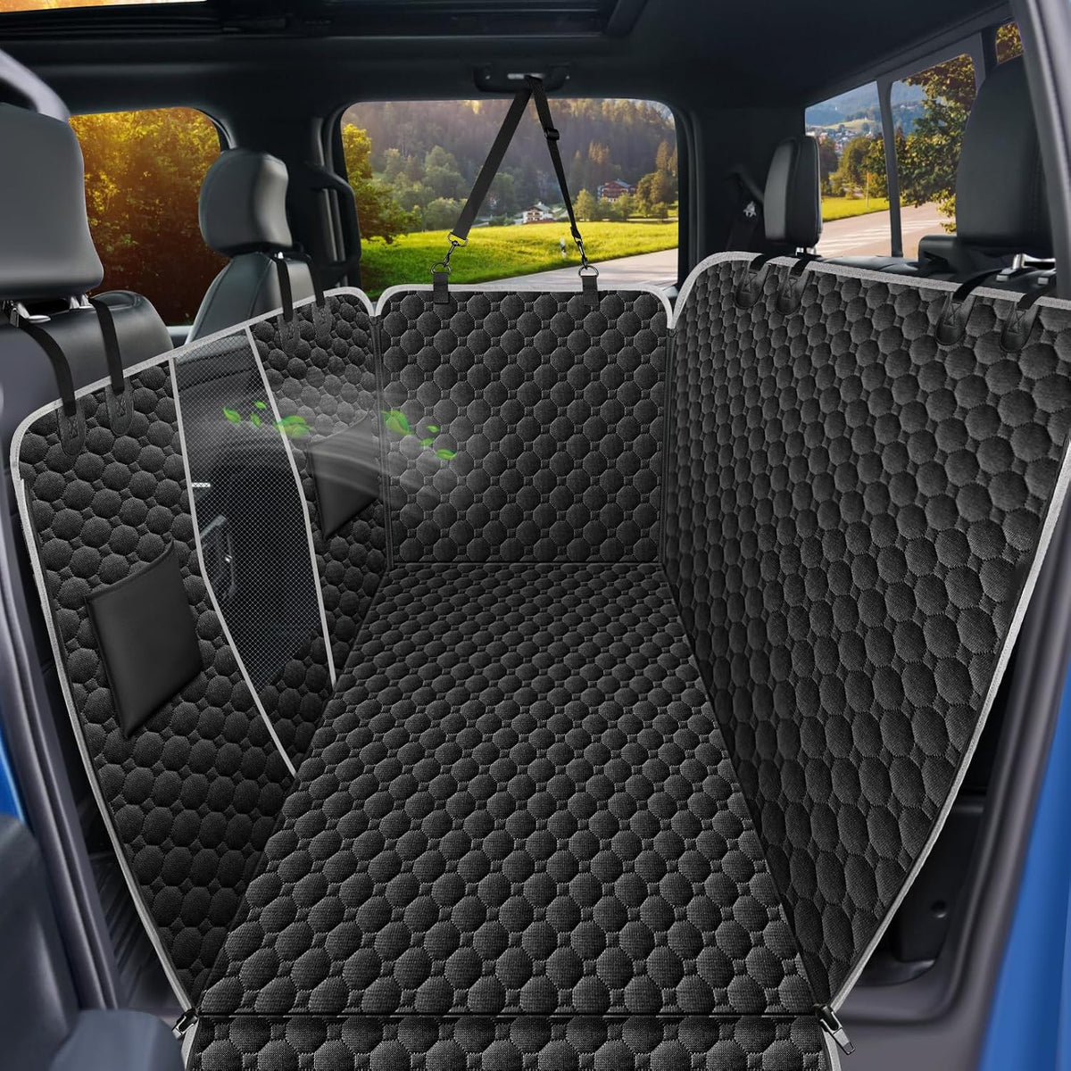 Mancro Waterproof Dog Hammock for Truck, Compatible with F150/RAM, Black