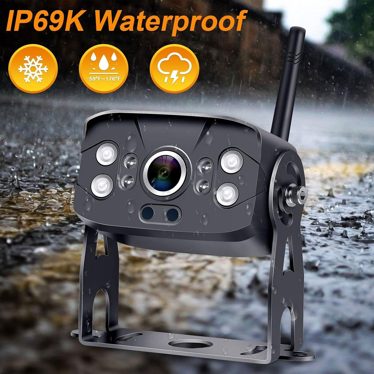 RV Backup Camera Wireless Plug and Play: Pre-Wired for Furrion Easy Install