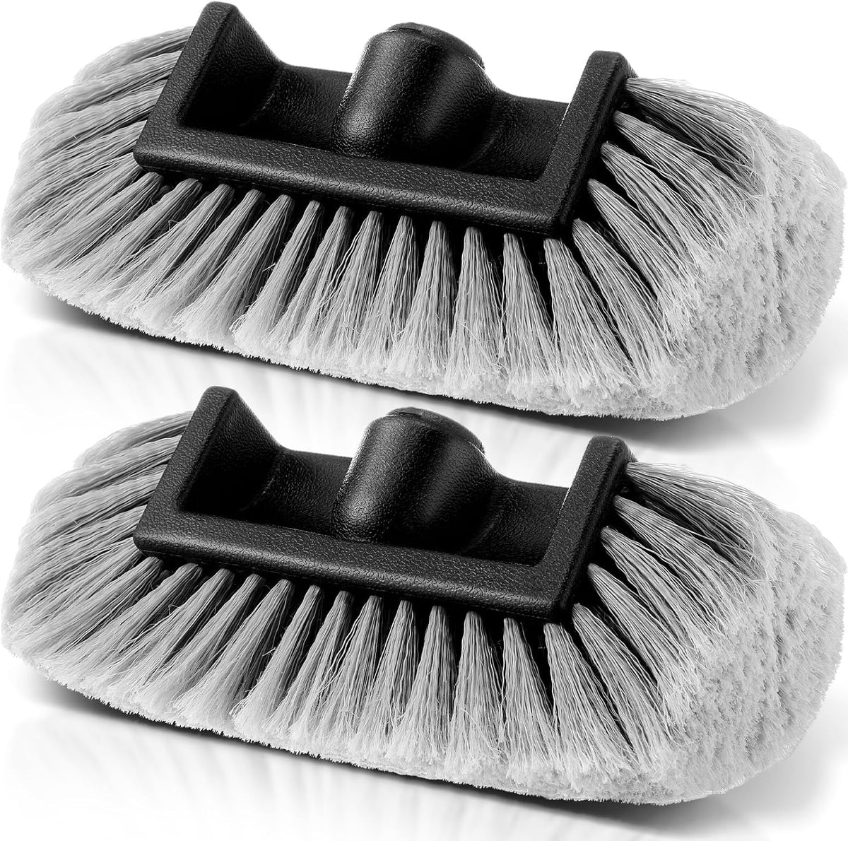 Tanlade 2 Pcs Car Wash Brush Heads Soft Bristle Flow Thru,10 Inch,Blue