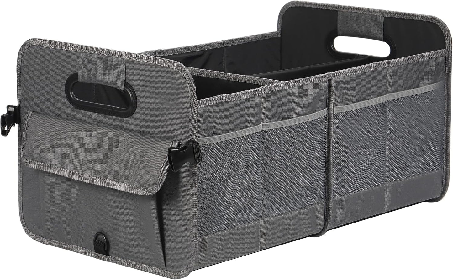 AOKJOY Car Trunk Organizer - Collapsible Multi Compartment Storage with Adjustable Straps for SUV