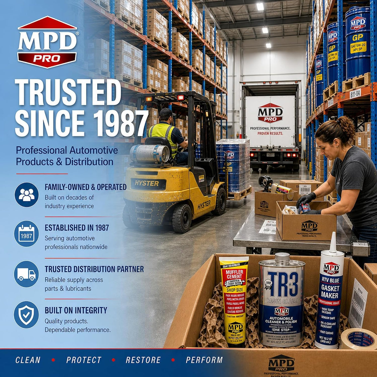 MPD Pro Automobile Resin Glaze Cleaner & Polish - 16oz - Paint Restoration, Car Scratch Remover, Clear Coat Enhancer, Car Finish Protectant (Pack of 1)