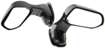 2PCS 4x4 UTE Car Hood Bonnet Blind Spot Mirror Side View Mirrors Adjustable Blindspot Mirror (Black)