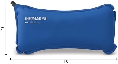 Therm-a-Rest Lumbar Travel Pillow - Self-Inflating Lumbar Support Cushion for Airplane, Car, Office Chair & Travel