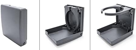 Camco Camper/RV Drink Holder-Features Adjustable Space-Saving Design & Holds Almost Any Size Mug, Cup, Bottle or Can-Extra Cup Holder for Cars, Trucks, RVs, Vans, Boats, and More- 2-Pack, Gray (44047)
