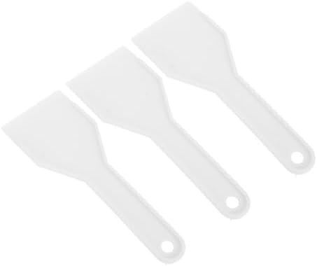 Alipis 3-pack Refrigerator Scraper Freezer Frost Shovel Ice Removing Spatula for Fridge Cleaning 6.10 X 2.16 in Smooth Edge Kitchen and Car Windshield Ice Removal