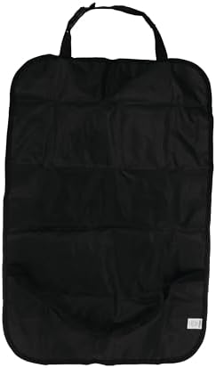 Nuby Backseat Car Organizer Set: Organizer with Tablet Holder, Storage Pockets and 5 Linkable Hooks for Attaching Accessories | Easy to Clean Black (Pack of 2)