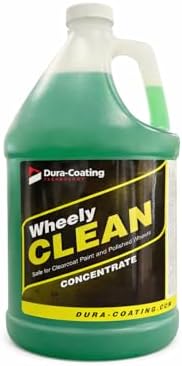 DURA-COATING TECHNOLOGY Wheely Clean Concentrate - Good for Chrome Wheel Cleaner, Clear-Coated, or Aluminum Wheel Cleaner - Professional Tire Shine & Rim Cleaner Spray - Car Care Solution - 1 Gallon
