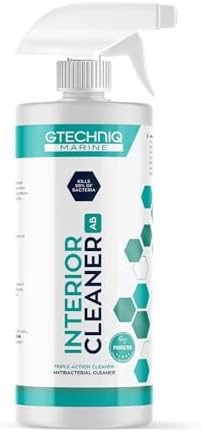 Gtechniq Marine Interior Cleaner for Boats, 17 fl oz | Removes and Repels Dirt and Grease, Traps and Absorbs Odors, Use on Hard or Soft Surface including Leather, Alcantara & More