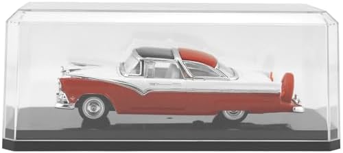 Pioneer Plastics 143C-BB-UV Clear Plastic Display Case with Black Base for 1:43 Scale Cars (UV Resistant), 6.125" W x 2.625" D x 2.25" H