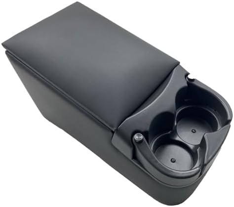 Universal Truck Bench Seat Console with Cup Holders, Grey