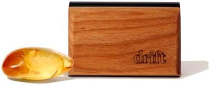 Drift Car Air Freshener - The Original Wood Air Freshener - Car Odor Eliminator - Long Lasting Scent - Auto Accessories - Metal Clip - Essential Oils - Clean Ingredients - Amber Scent Starter Kit