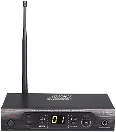 AUDIO 2000'S AWM630DU UHF 100 Selectable Frequency Wireless in-Ear Monitor System with Ten Wireless Receivers and a PVC Carrying Case