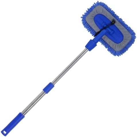 20"-29" Retractable Stainless Steel Handle, Car Wash Brush Mop Cleaning Tool , Wash Mop Car Detailing Cleaning Brush Care Kit for Cars Truck, Sedan, SUV, RV, Trailer