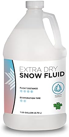 Froggy's Flakes Snow Machine Fluid Concentrate, 8 fl. oz, Extra-Dry Formula Snow Fluid with 30 Feet Float/Drop, Makes 1 Gallon Snow Fluid