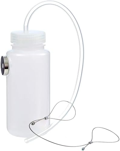 Mission Automotive Brake Bleeder Kit - 16 Oz, White - Brake Fluid Bleed Kit & Magnetic Bleeder Bottle with Lanyard