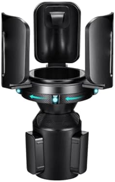 Car Cup Holder Expander, All Purpose Cup Holder Adapter with Adjustable Base, Auto Cup Organizer Expander Holder Compatible with 3.04" to 5.25" Bottles, Mugs, Drinks, Foods (1 PC)