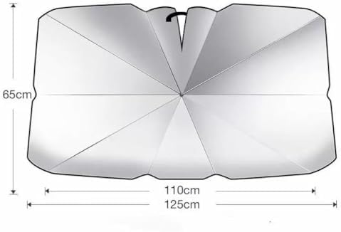 Windshield Sun Shade Umbrella for Nissan Navara D40 2005-2018, Front Window Sunshade Effective UV Protection Automotive Accessory Sun Visor Protector Foldable,A