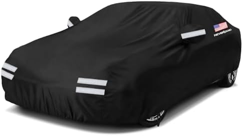 Sedan Car Cover Waterproof Heavy Duty All Weather Protection Dustproof, Snowproof, UV Protection Outdoor Full Car Covers for Automobiles Universal Fit Sedan, Car Cover Size 183''L x 70''W x 59''H