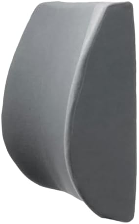 Secretary with Strap Lower Lumbar Back Support Pillow Cushion for Office Chair, Car, Truck, Wheelchair, Gaming Chair and Recliner for Pain Relief Made in USA.Gray