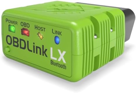 OBDLink LX Bluetooth 3.0 OBD2 Adapter for Motoscan, Torque, Hybrid Assistant (Android Only), OBD II Diagnostic Scanner