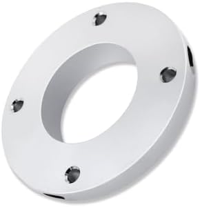 Universal Swivel Floor Mount for 2" Steering Column Chrome Aluminum SBC BBC & Universal 4.5" Steering Column Drop Polished Aluminum