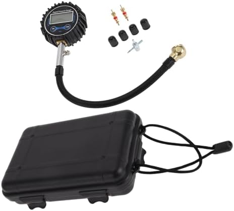 1 Set Universal Car Digital Tire Pressure Gauge W/Tire Valve Core Tire Cap 3-200PSI Digital Air Pressure Meter for Cars