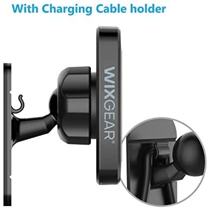 (2 Pack Universal Stick On Dashboard Magnetic Phone Car Mount, for Cell Phones and Mini Tablets with Fast Swift-snap Technology, (Newer Bigger Model)