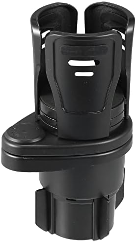 X AUTOHAUX Car Cup Holder Expander 2-in-1 Multifunction Car Drink Extender Adapter with Adjustable Base for Water Coffee Cups Beverage Cans Black