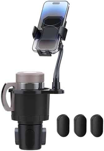 Belinous Car Cup Holder Expander with Phone Holder