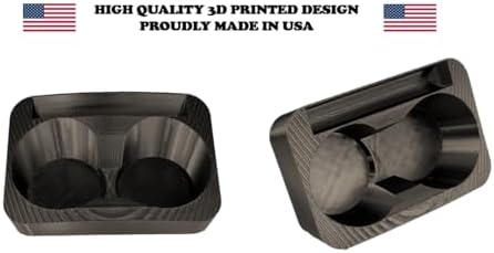 Cup Holder Insert for Jeep Grand Cherokee WJ/WG 1999–2004, Console Replacement with Dual Cup Wells and Phone Holder, Press-Fit Upgrade Organizer