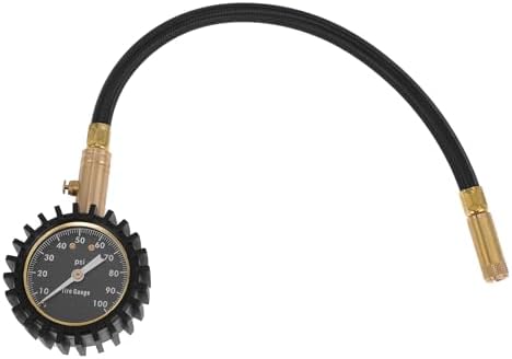 1Pc Universal Tire Pressure Gauge 0-100 PSI 2.56" Digital Pressure Gauge with Gear Sleeve Tyre Air PSI Meter for Motorcycle SUV Truck