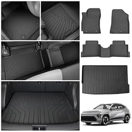 Cartist Floor Mats for Hyundai Kona 2024 2025 2026 (No Electric Model) Limited | N Line | SE | SEL, All Weather Cargo Liner for Kona Accessories, Heavy Duty Car Mats, Car Accessories