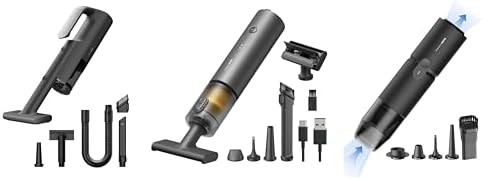 HOTO HOTP Auto Care Air Duster & Vacuum Bundle BlowVac Handheld Vacuum Compressed Air Capsule