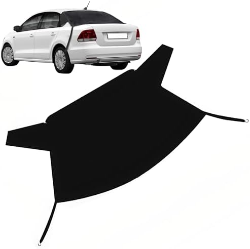 Car Rear Windshield Cover for Ice Snow, 600D Oxford Fabric Back Window Snow Frost Cover, 65" x 42.9" Thickened Anti-tear Windshield Protector for Winter, for Most Vehicles (Black)