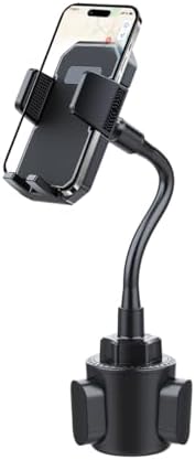 Osilly Car Cup Holder Phone Mount, 2 in 1 Adjustable 360° Rotation Vehicle Cellphone Cradle with Expandable Base, Shockproof Auto Smartphone Hanger, Universal for SUV, Truck, RV