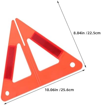 Reflective Triangle Warning Stand 5pcs for Vehicle Night Emergencies