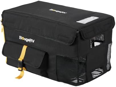 BougeRV 23 Quart Insulated Protective Cover, 12 Volt Car Freezer Cover for BougeRV CR22 Refrigerator (Refrigerator NOT Included, NOT for CRPRO Fridge)