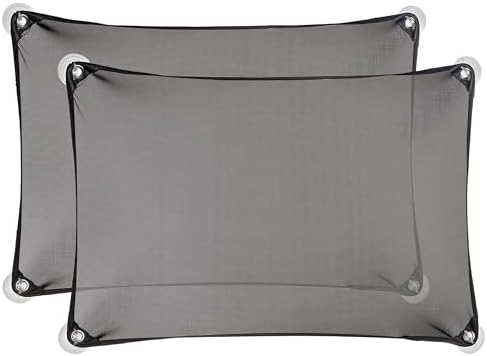 Dreambaby Adjusta-Car Stretch-It Shape-It Fit-It Door Window Sun Visor Cover Screen Shade Cling UV Ray Protection (2 Pack)