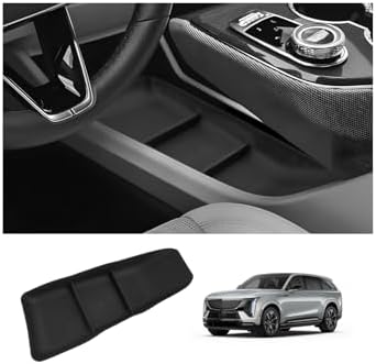 LUWU 2025 Cadillac Optiq Lower Center Console Organizer Compatible with 2025 Cadillac Optiq Luxury/Sport Accessories Armrest Console Organizer Armrest Insert Tray Black