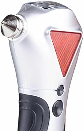 General Tools 7902 4-in-1 Car Escape Tool - Window Breaker, Seat Belt Cutter, Flashing Hazard Light, LED Flashlight