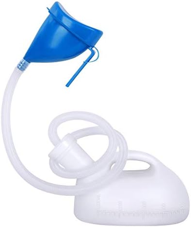 Unisex Potty with Lid and Funnel, Portable Pee Bottle for Men and Women, 2000ml Large Capacity Male Female Reusable Urinals, Emergency Urine Collection for Hospital Home Camping Car Travel