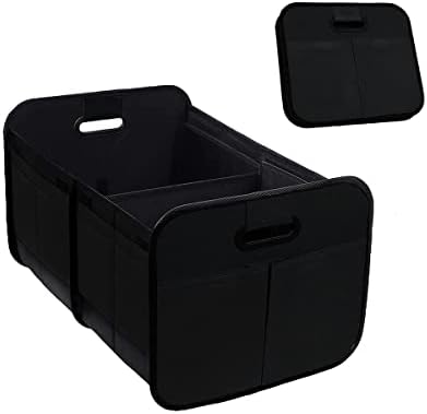 AICEL Car Trunk Organizer, Collapsible Waterproof Premium Oxford Cargo Storage, Multi-Compartment Foldable Trunk Groceries Organizer, Auto Accessories Universal for SUV Truck Sedan