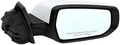 White Right Side Mirror 3 Pins Compatible with 2016-2021 Malibu