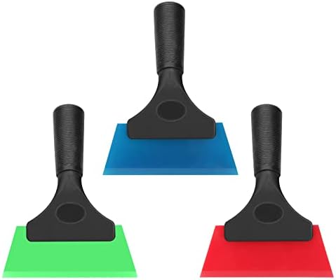 3 Pack Tint Squeegee, Small Squeegee for Car Windows, 5", 3 Colors