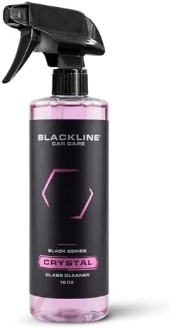 Blackline Glass Cleaner - Works on Glass, Windows, Mirrors & Navigation Screens. Tint Safe Car Window Cleaner - 16 fl oz bottle, Streak Free Spray
