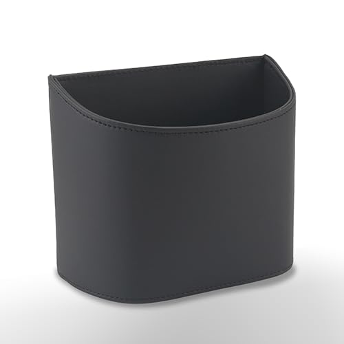 Small Car Trash Can,Cute Leakproof Car Trash Bin,Car Garbage Can Garbage Container Bin Hanging on the Door,Automotive Garbage Cans Organizer for Vehicle Back/Front Seat/Console (Black)