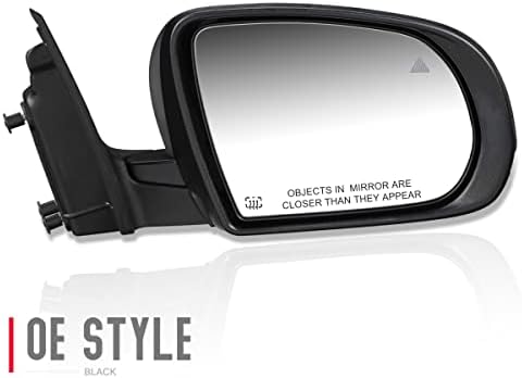 Auto Dynasty CH1321431 OE Style Right Side Mirror - Power Folding | Power Adjust| Memory | Blind Spot Detection | Puddle Light - Compatible with Jeep Cherokee 14-20, Paint to Match
